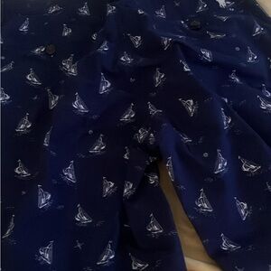 Polo by Ralph Lauren Navy Blue Sailboat Print Men's Shorts